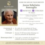Nota de falecimento: Obituário: Joana Rebelatto Roncaglio