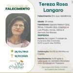 Nota de Falecimento: Tereza Rosa Lângaro