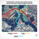 Rua XV de Novembro na saída para Santa Rita terá desvio para construção de ponte e abertura de vala para instalação de galerias