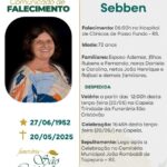 Nota de falecimento: Ana Maria Sebben