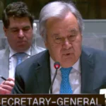Secretário-geral da ONU alerta que ataque dos EUA contra o Irã representa “virada perigosa” no Oriente Médio