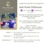 Nota de falecimento: José Itacir Pelizzoni