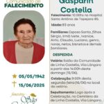 Nota de falecimente: Maria Gasparin Costella