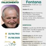Nota de falecimento: Obituário: Nélson Fontana