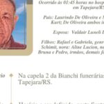 NOTA DE FALECIMENTO: Nélson Manoel Kurtz de Oliveira – “Maneco”