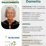 Nota de falecimento: Alvina Angela Dametto