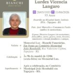 Nota de falecimento: Lurdes Vicencia Langaro