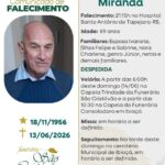 Nota de falecimento: Miguel Miranda