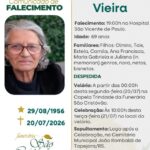 NOTA DE FALECIMENTO IRACEMA VIEIRA